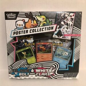Pokemon Black Bolt and White Flare Poster Collection Sealed
